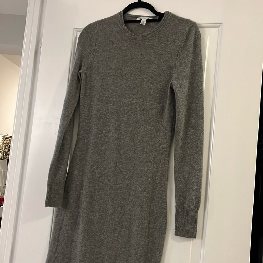Autumn cashmere midi dress